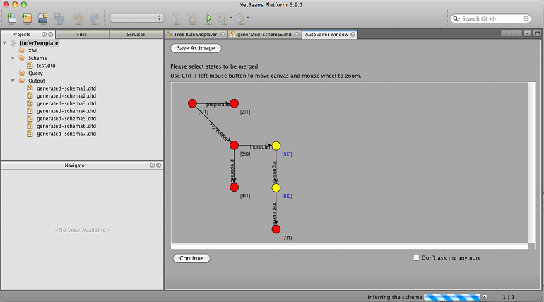 Automaton editor - more complex case.